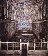 Michelangelo Buonarroti Interior of the Sistine Chapel Germany oil painting artist